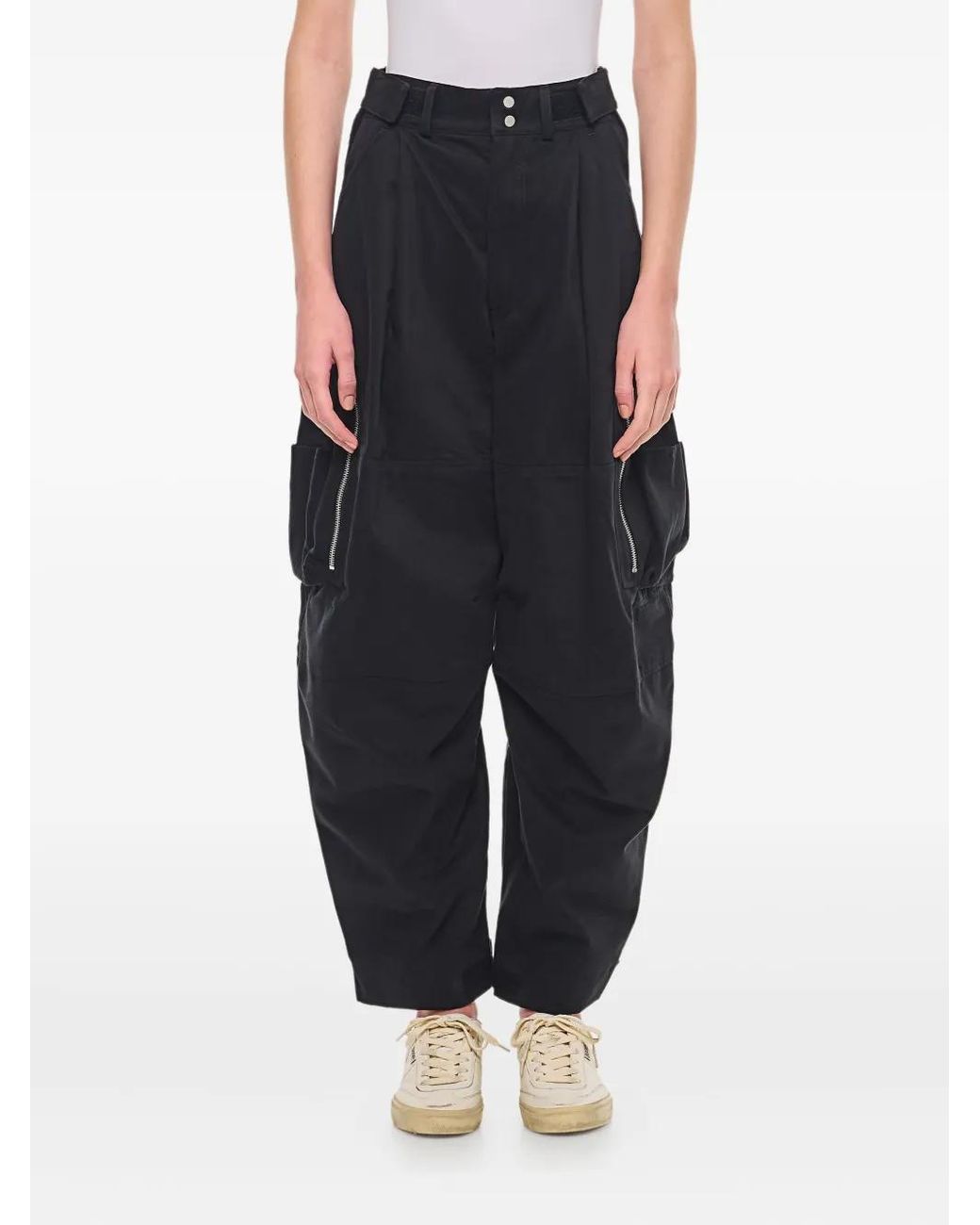 Mordecai Black Cargo Pocket Trousers