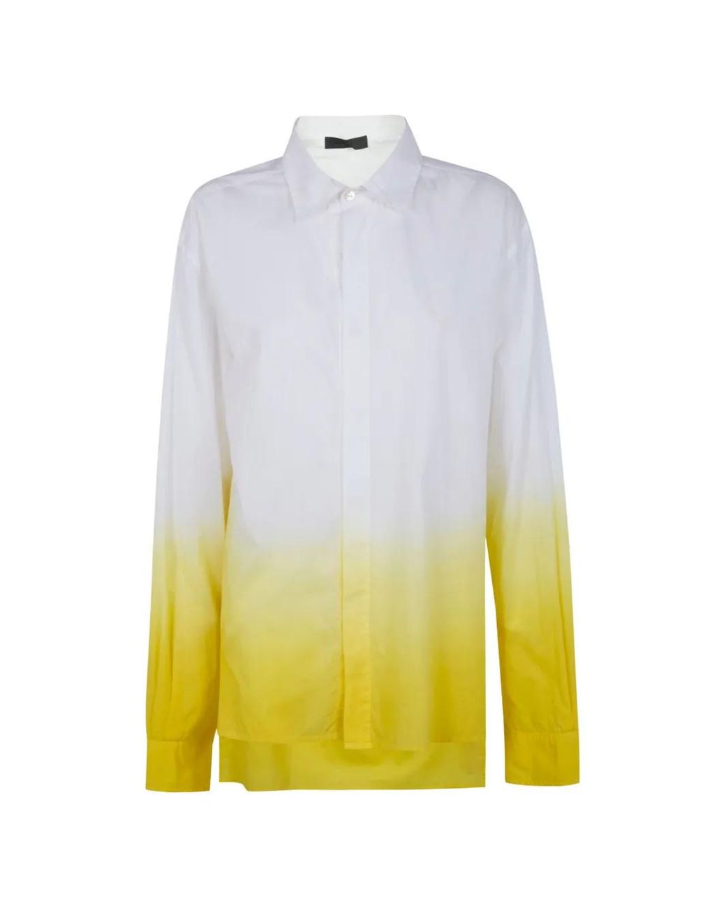 Maria Calderara Yellow Chemise À Effet Tie Dye
