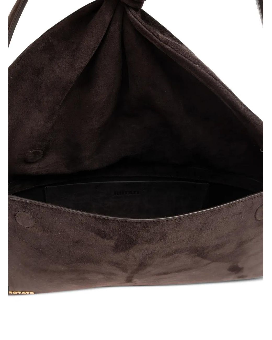 ROTATE BIRGER CHRISTENSEN Black The Drape Bag Suede