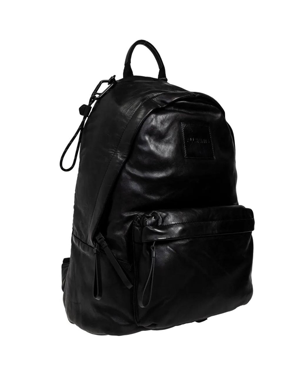 AllSaints Black Carabiner Backpack for men
