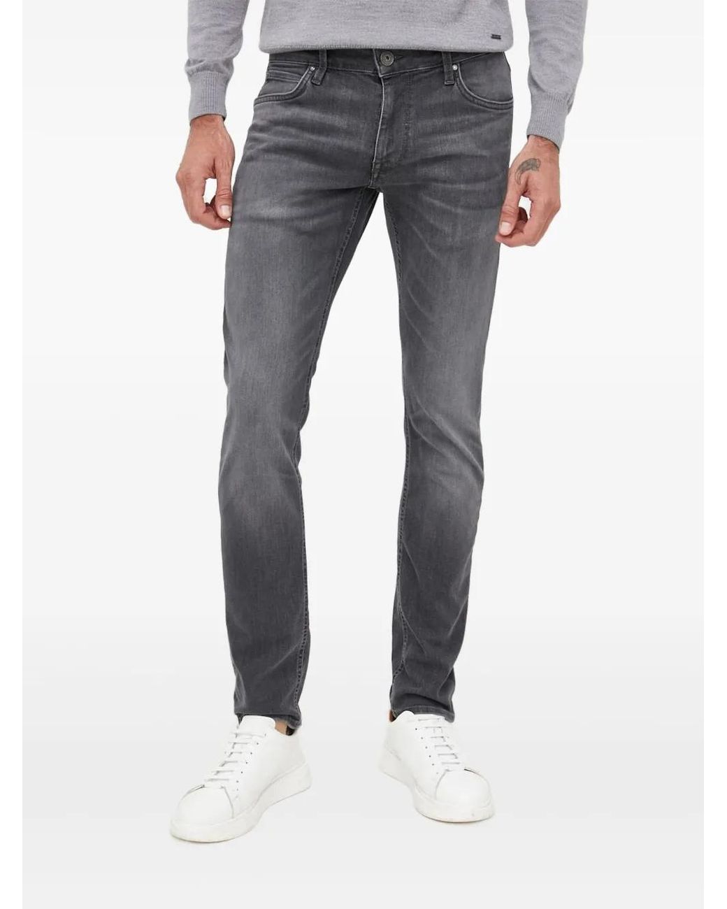 Joop! Blue Leather-Patch Jeans for men