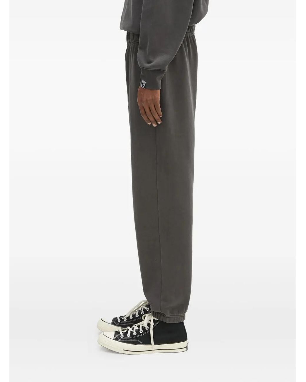 Aape By A Bathing Ape Black Logo-Patch Track Pants for men