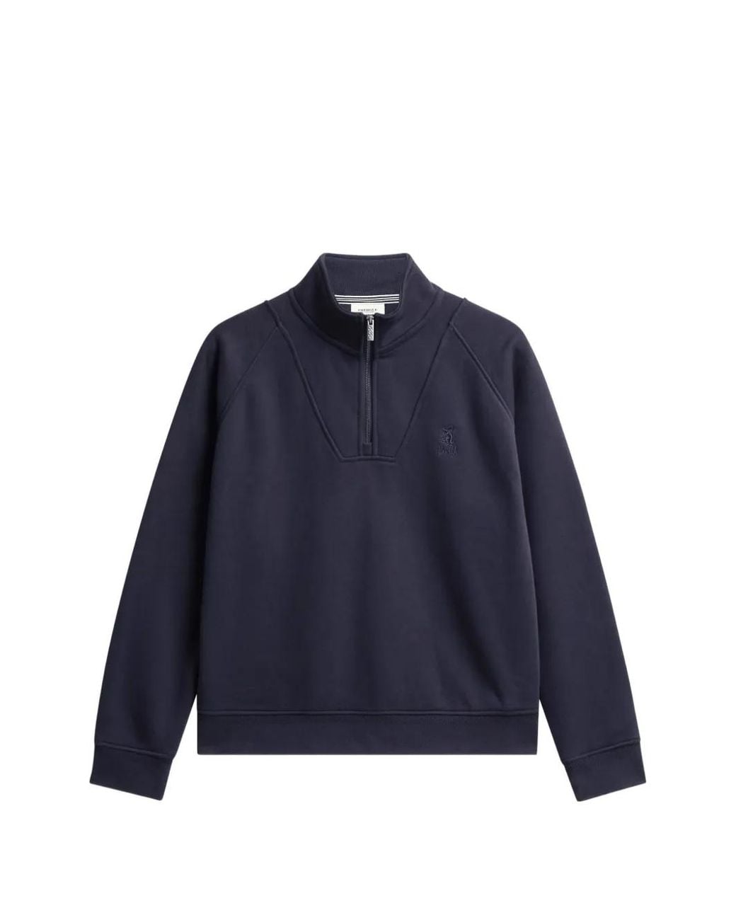 Pringle of Scotland Blue Half-Zip Sweatshirt