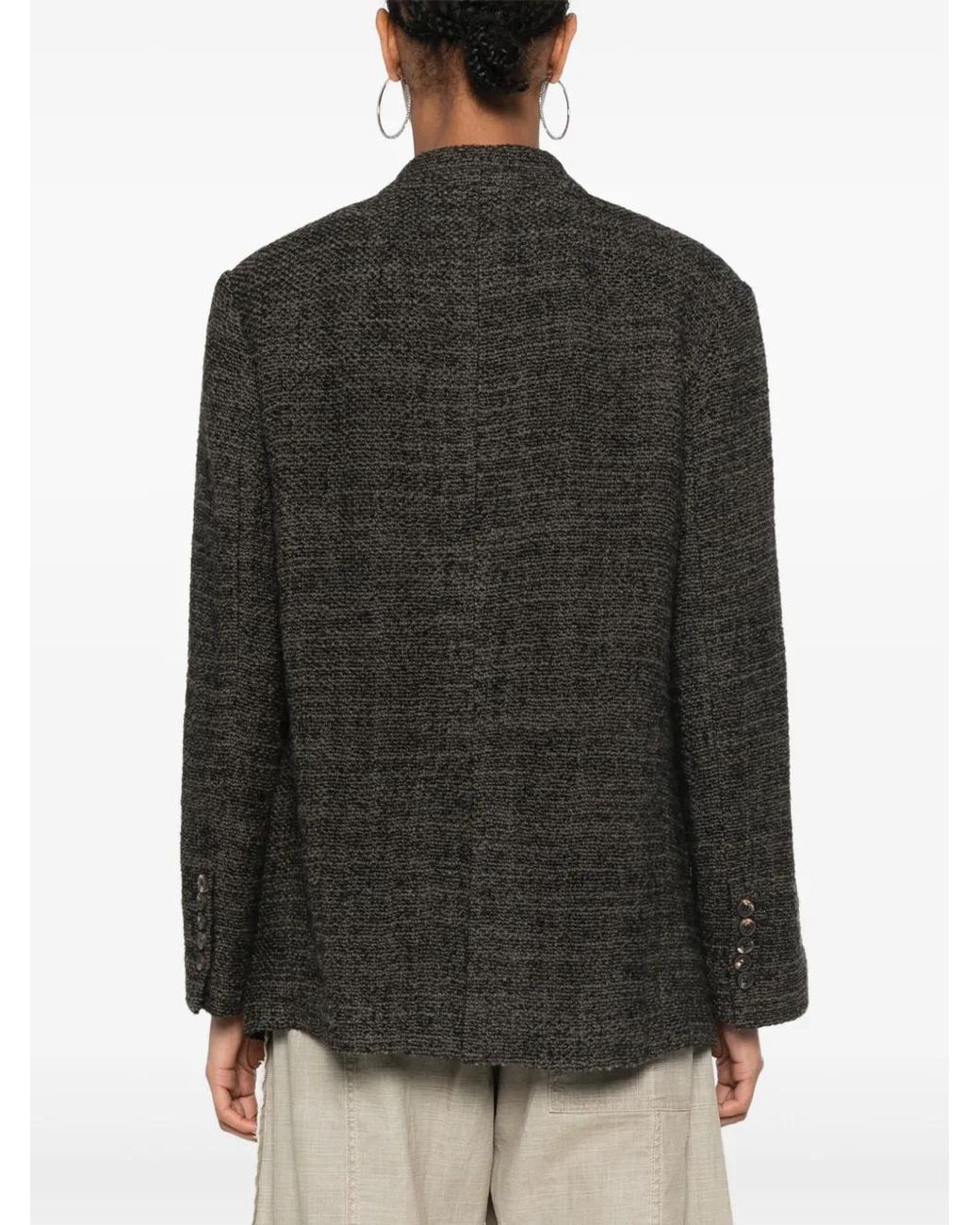 Ziggy Chen Black Bouclé Blazer