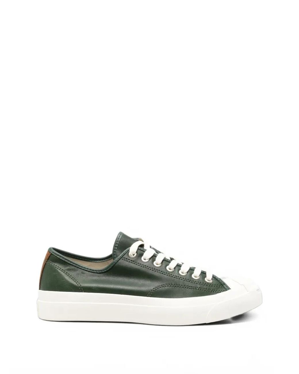 Converse Green Jack Purcell Leather Sneakers