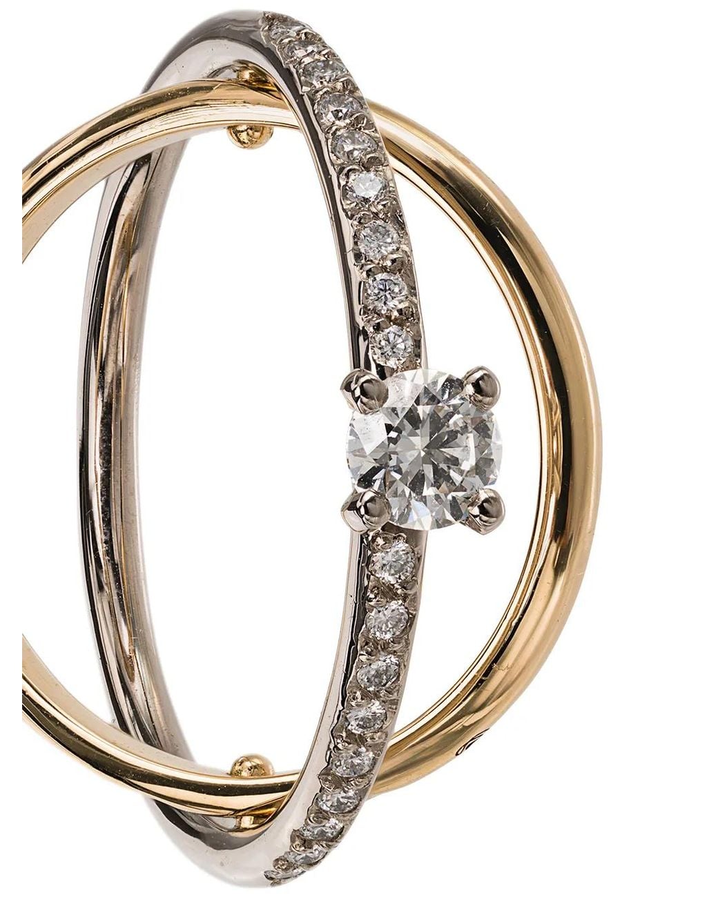 Charlotte Chesnais Metallic Eclipse Diamond Ring