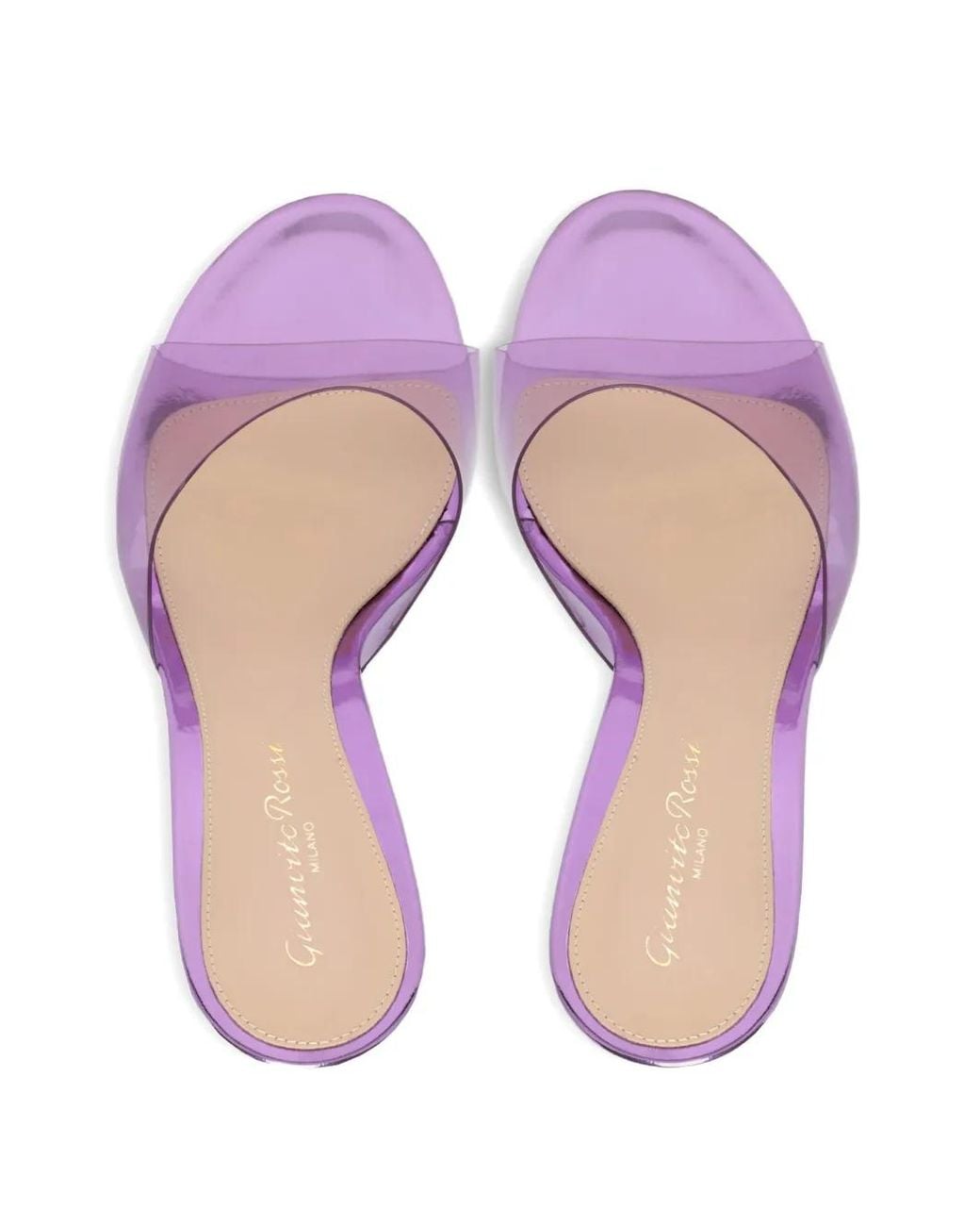 Gianvito Rossi Pink Sofia Mules 70