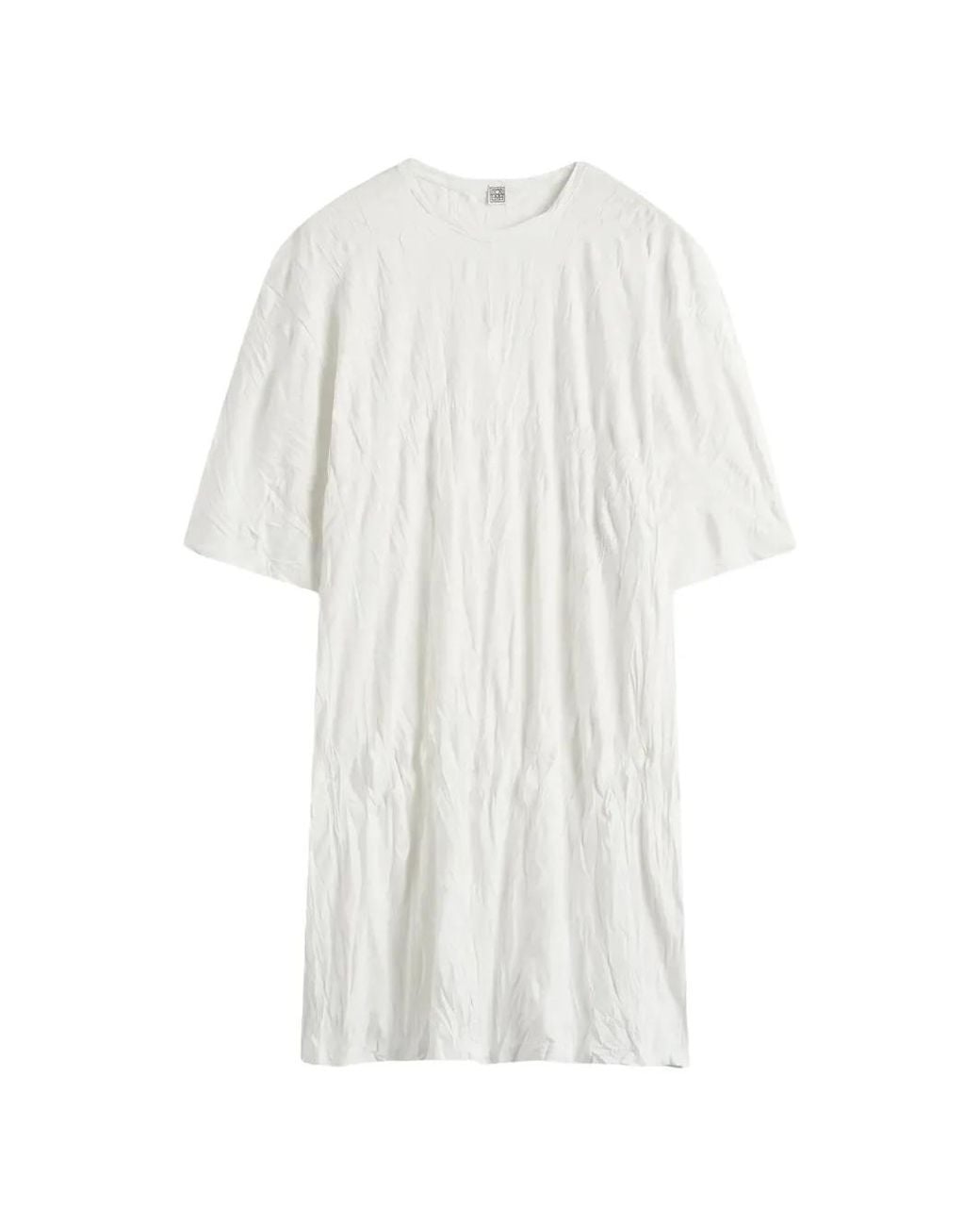 Totême White Relaxed Tee Dress