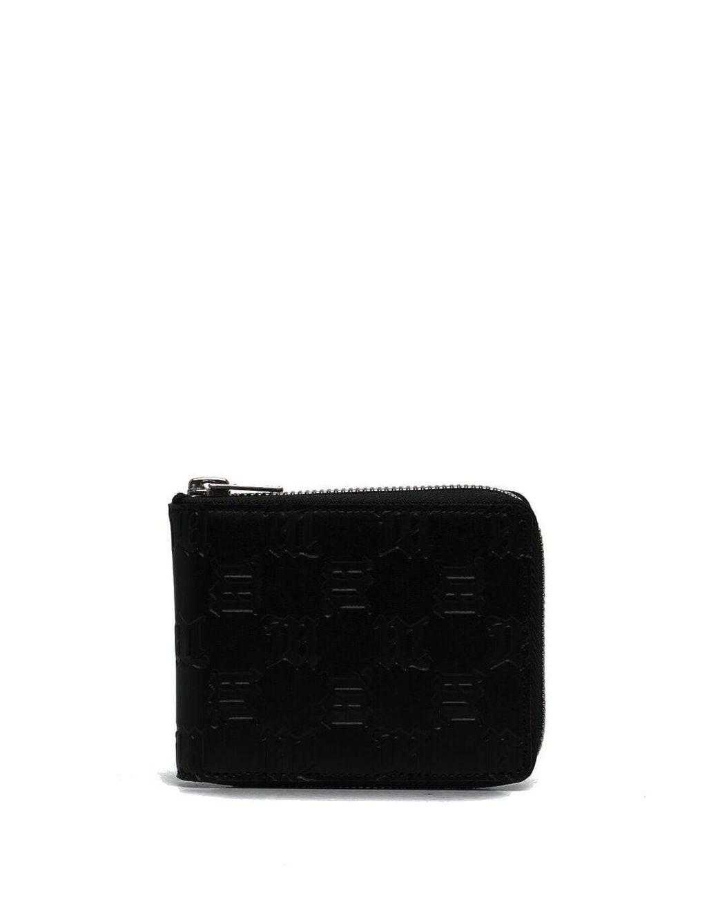 MISBHV Embossed-monogram Leather Wallet in Black | Lyst