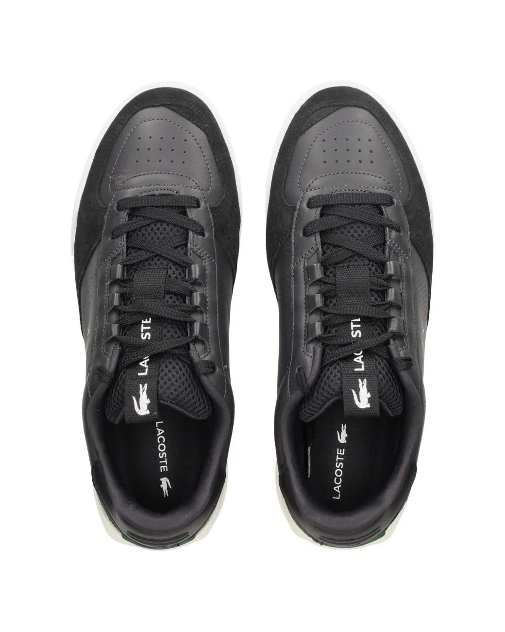 Lacoste Black Slam Break Leather Sneakers for men