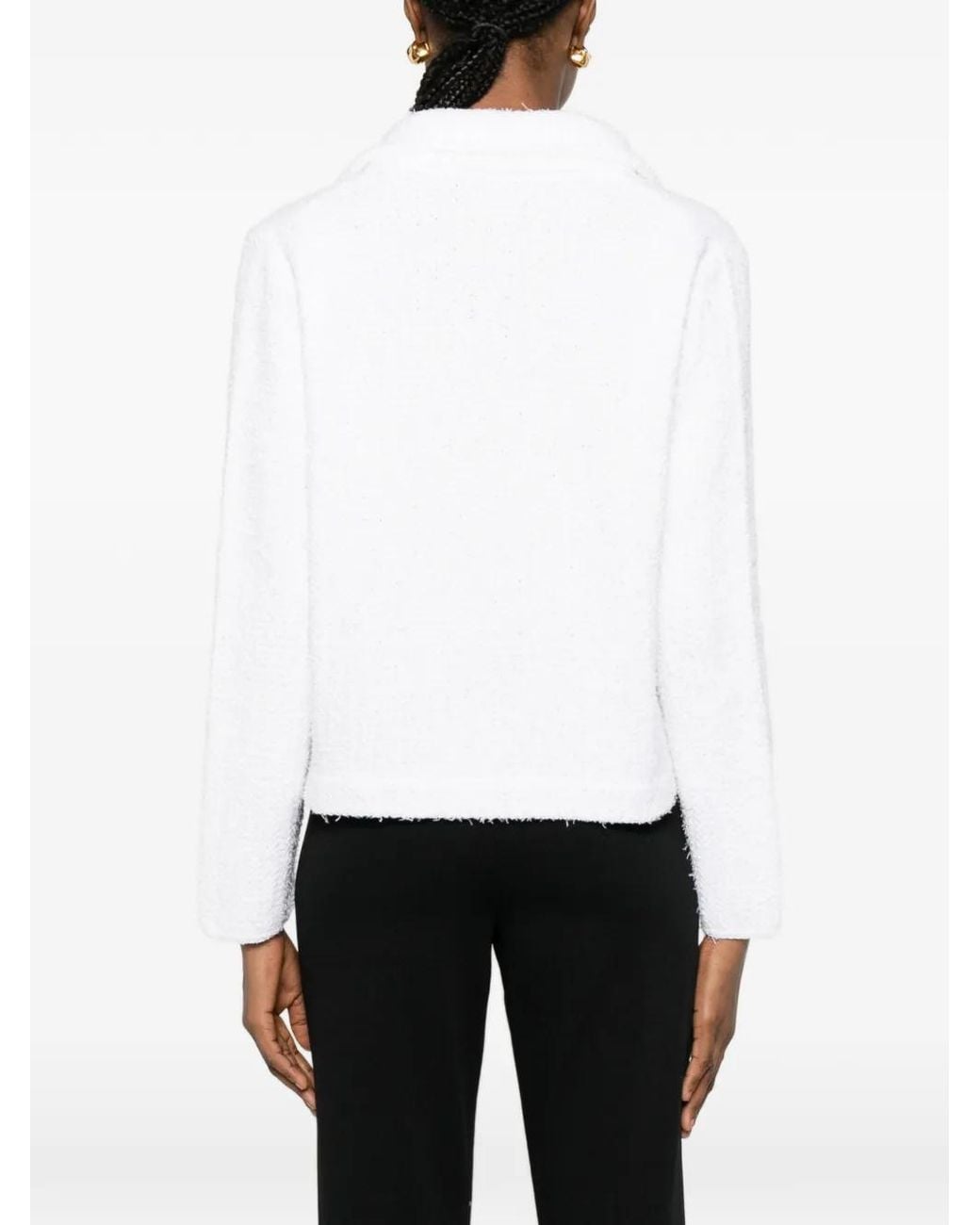 Neera White Double-Breasted Jacket