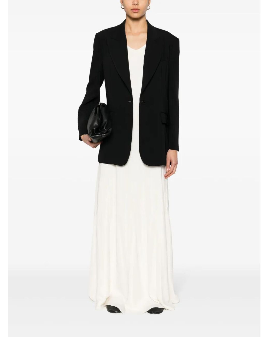 P.A.R.O.S.H. Black Single-Breasted Blazer