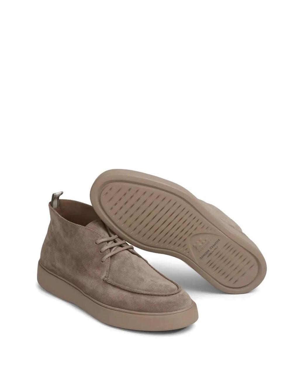 Officine Creative Brown Frame 002 Apron-Toe Boots for men