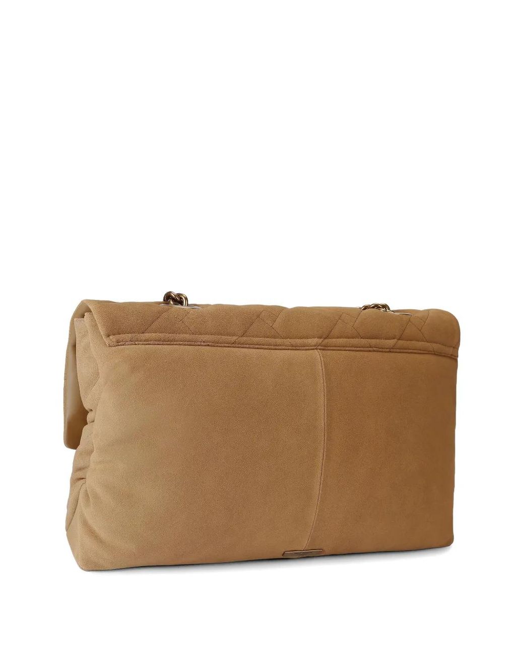 Kurt Geiger Brown Large Kensington Quilted Suede Tote Bag