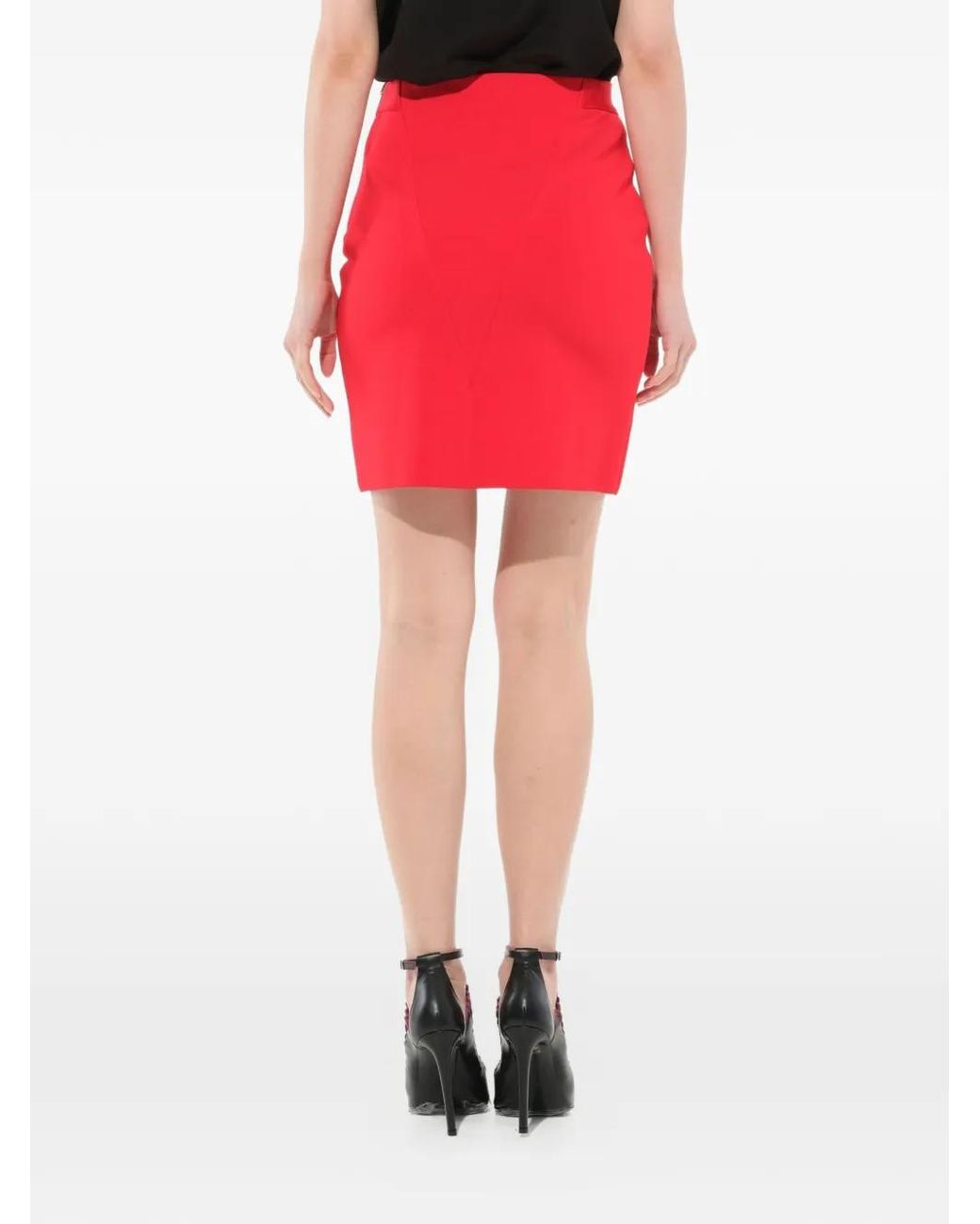 Givenchy Red Fitted Skirt