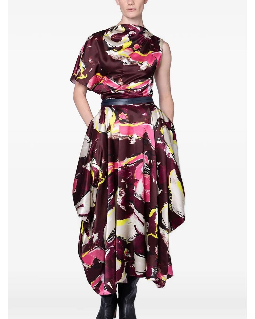 Roksanda Purple Haut Drapé Nomi À Design Asymétrique