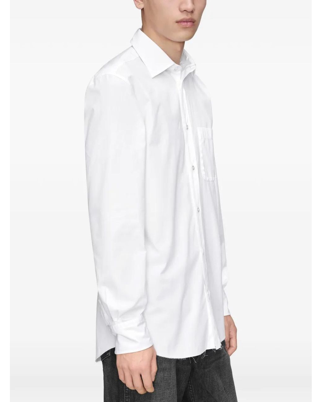 Maison Margiela White Cotton Shirt for men