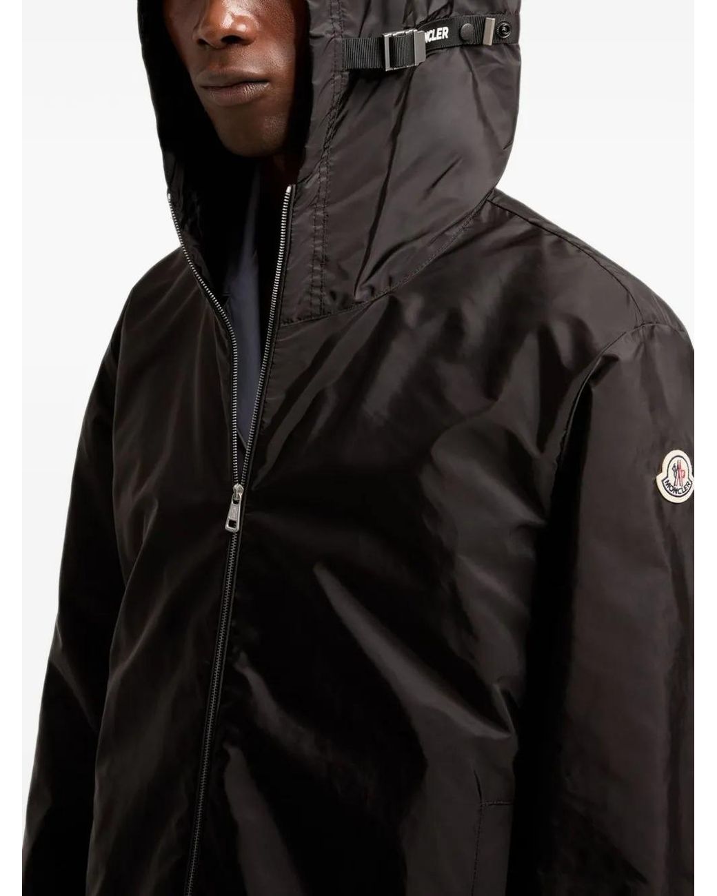 Moncler Black Veste Remoray À Patch Logo for men