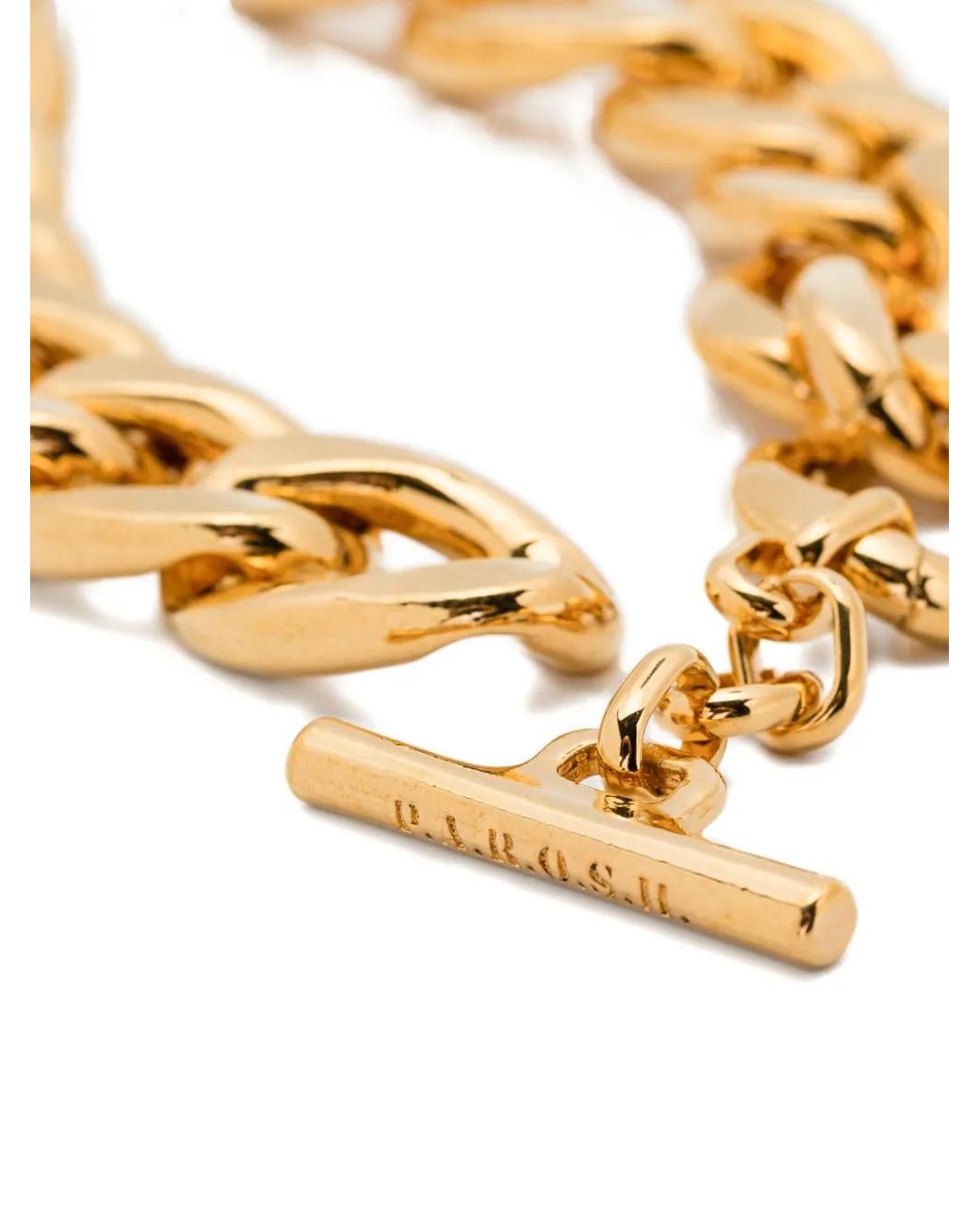 P.A.R.O.S.H. Metallic Logo-Engraved Necklace