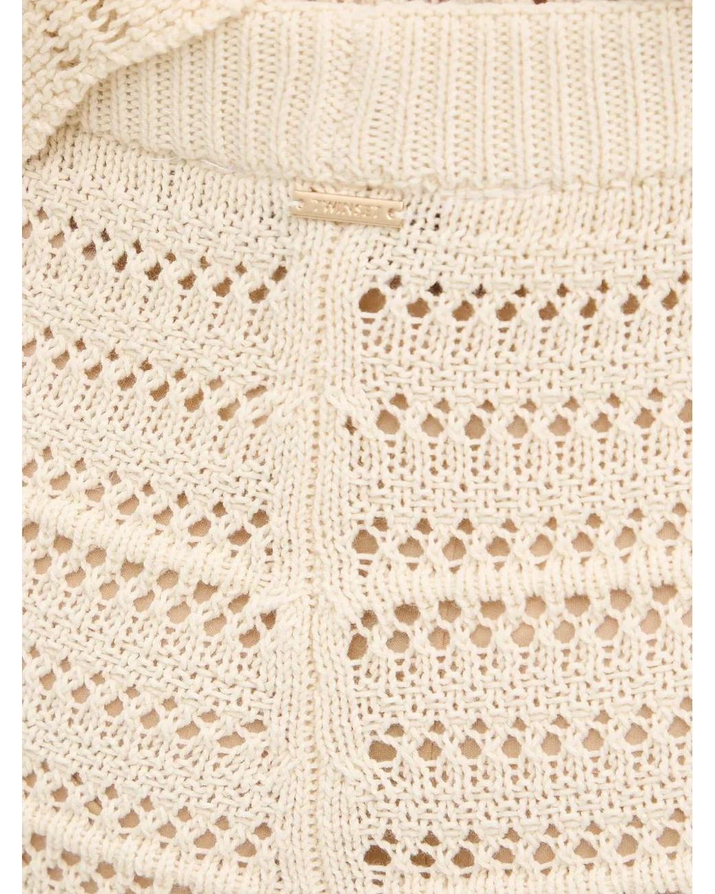 Twinset Natural Crochet-Construction Trousers
