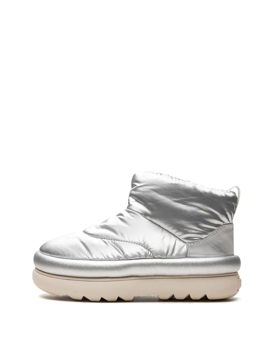 Ugg Gray Classic Maxi Mini "Metallic" Boots
