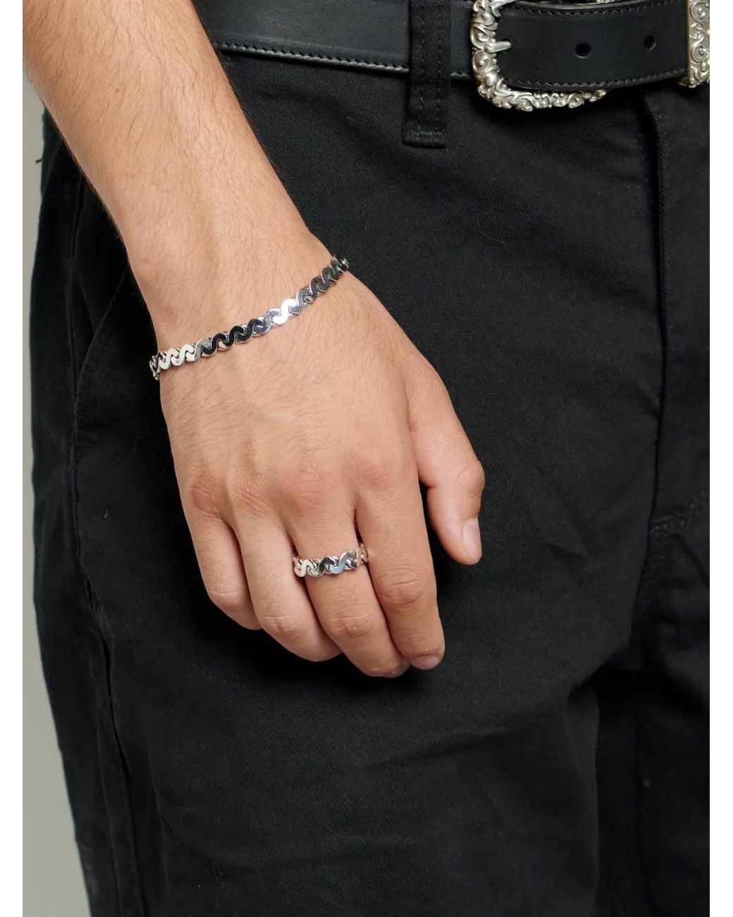 Emanuele Bicocchi Metallic Infinity Loop Ring