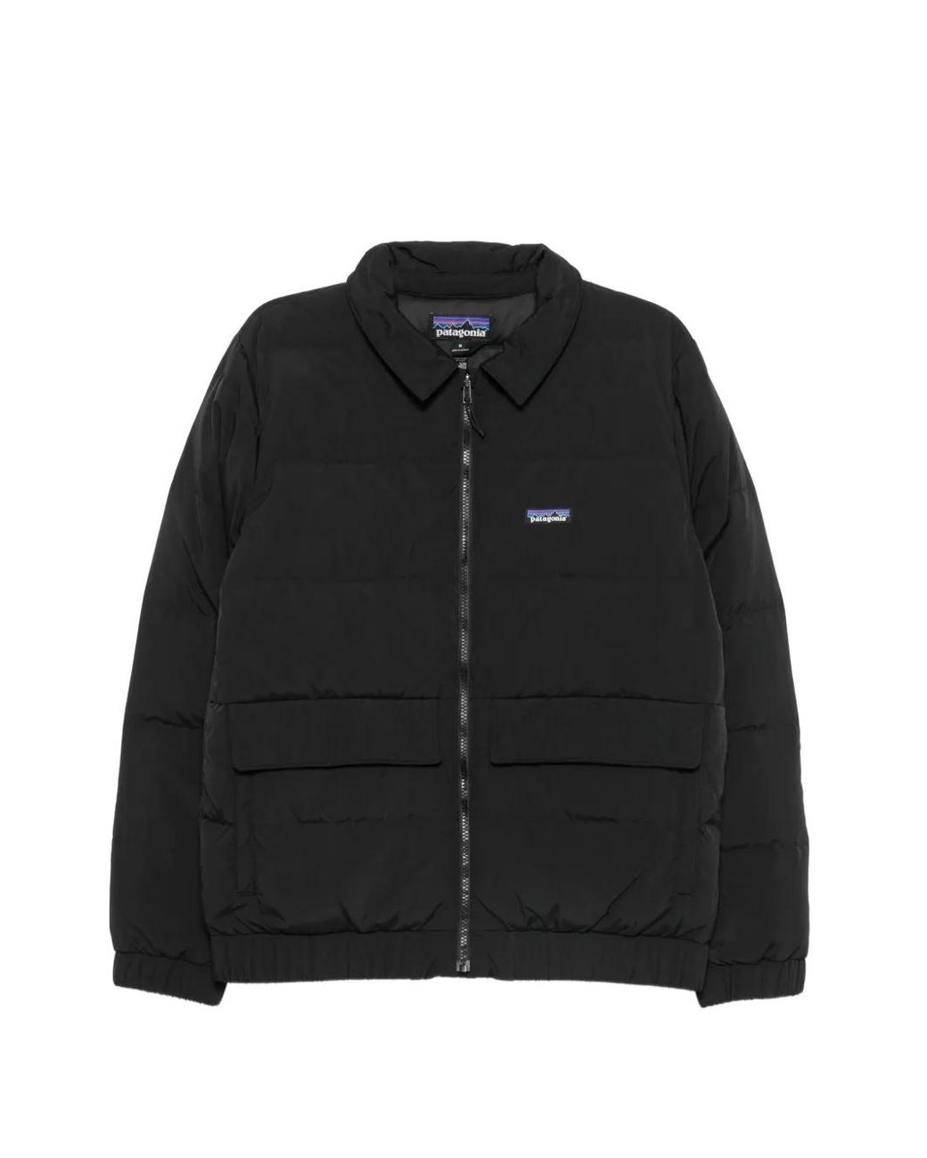 Patagonia Black Quilted Logo-Patch Jacket for men