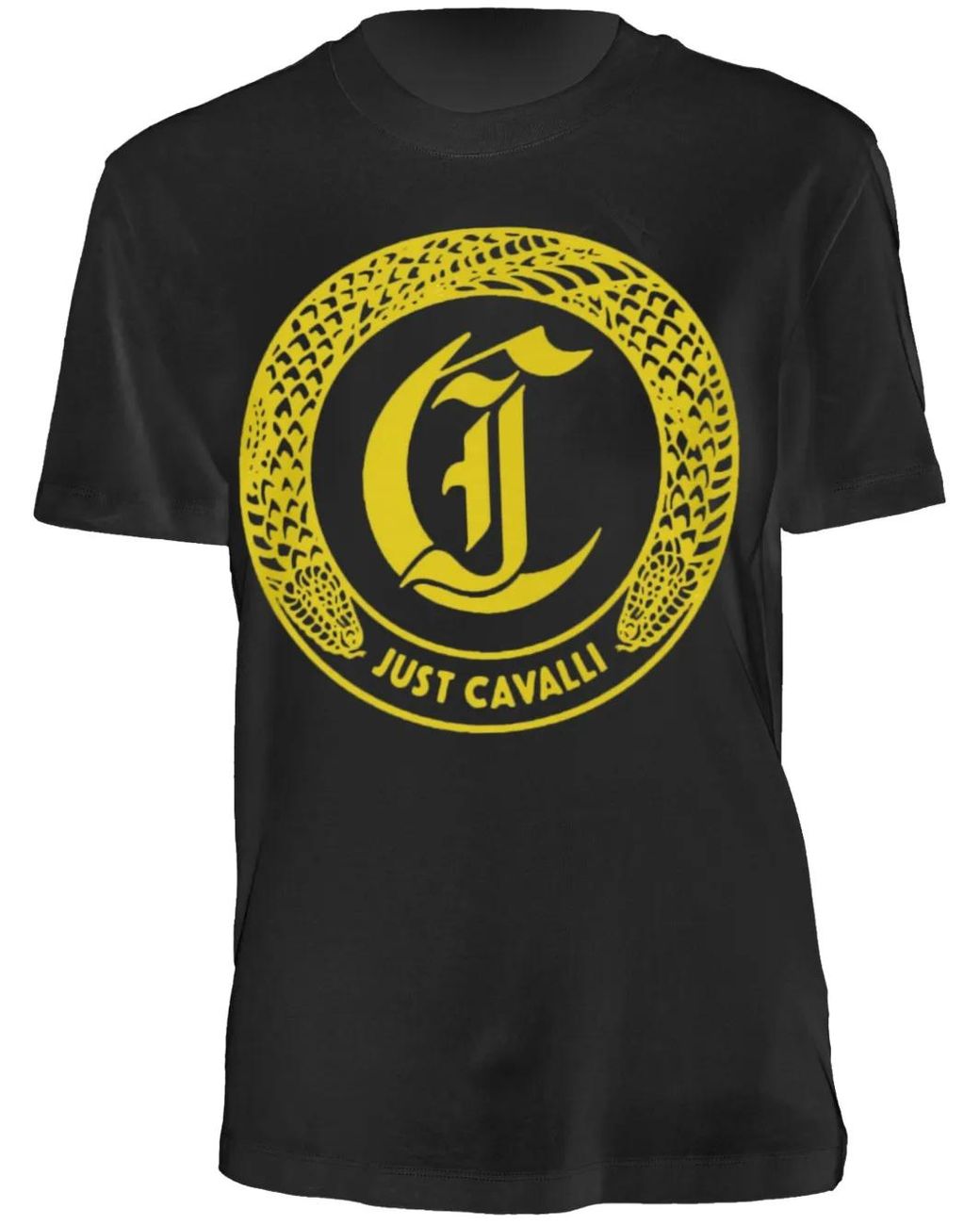 Just Cavalli Black Logo-Print T-Shirt