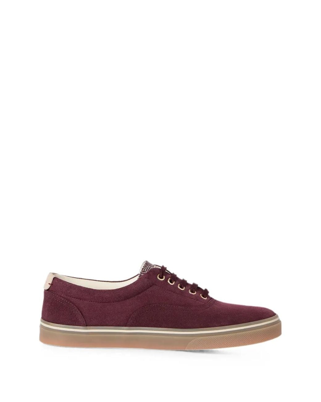 Brunello Cucinelli Purple Suede Sneakers for men