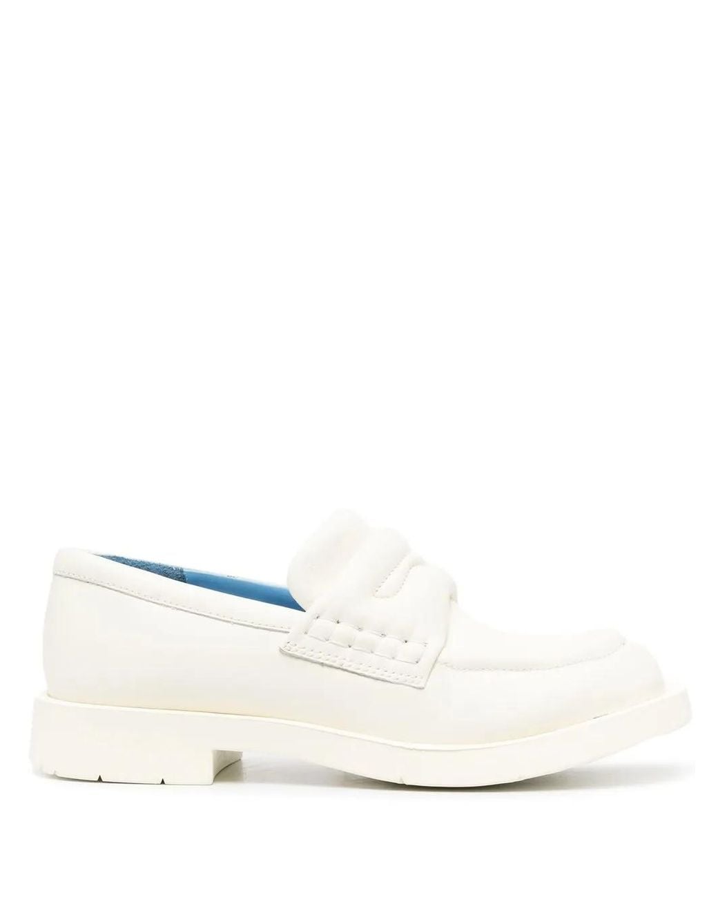 CAMPERLAB White Padded Leather Loafers