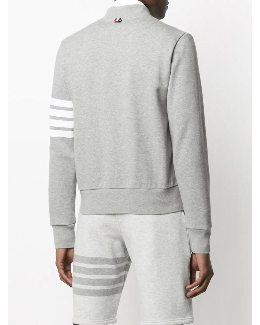 Thom Browne Gray 4-bar Motif Performance Jacket for men