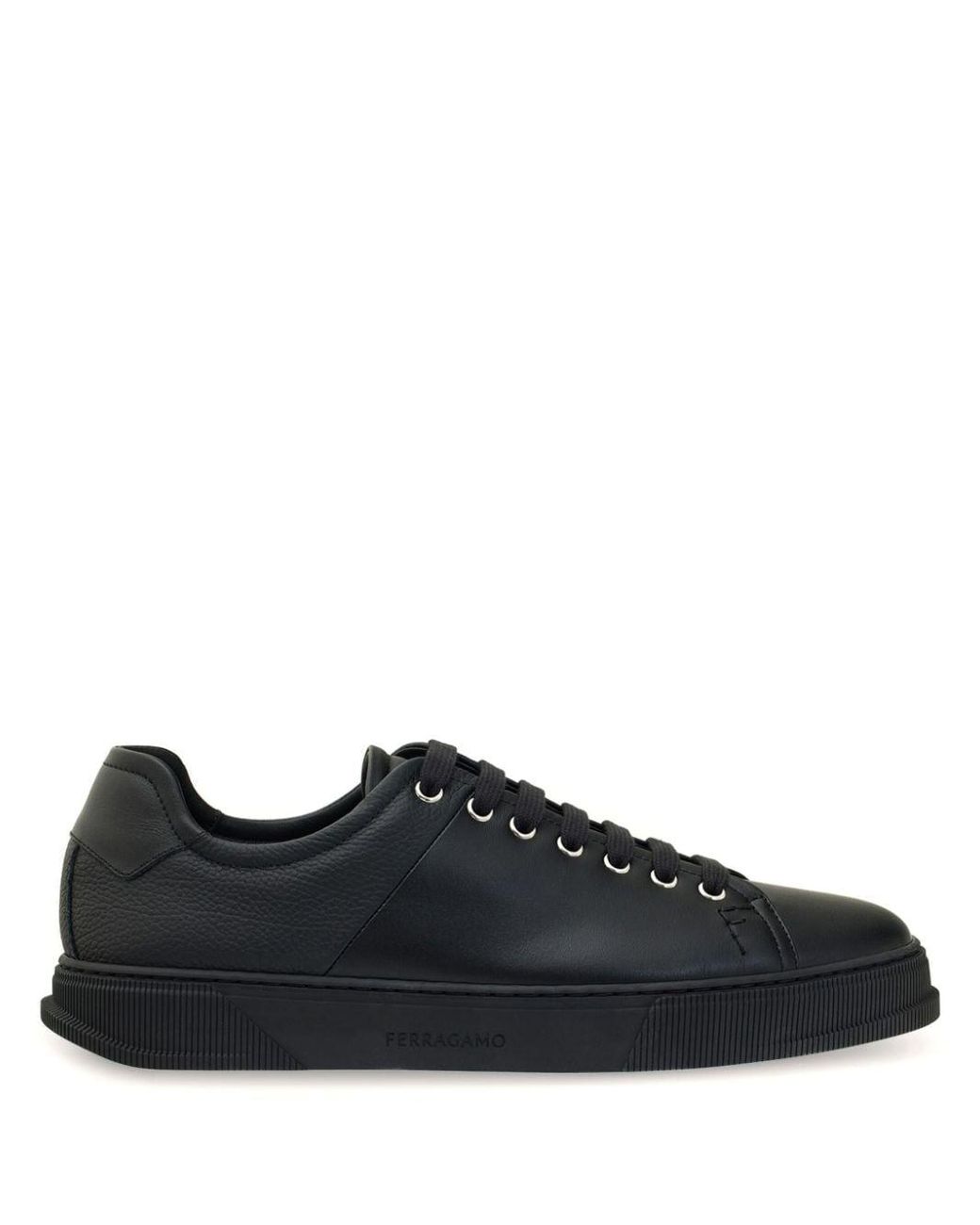 Ferragamo shop leather sneakers