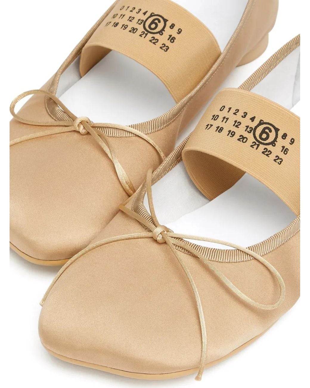 MM6 by Maison Margiela Natural ‘Anatomic’ Ballet Flats