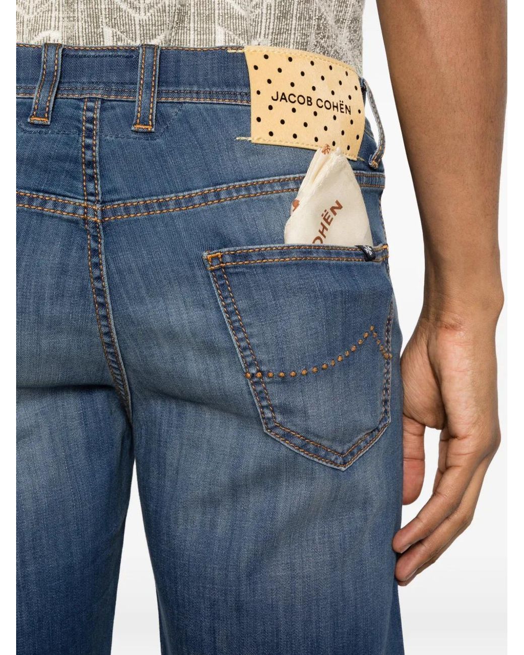 Jacob Cohen Blue Logo-Patch Shorts for men