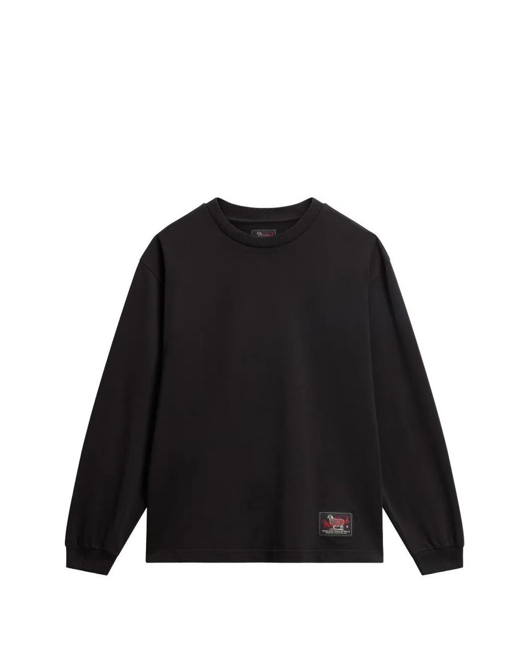 Woolrich Sweater Met Logopatch in het Black voor heren