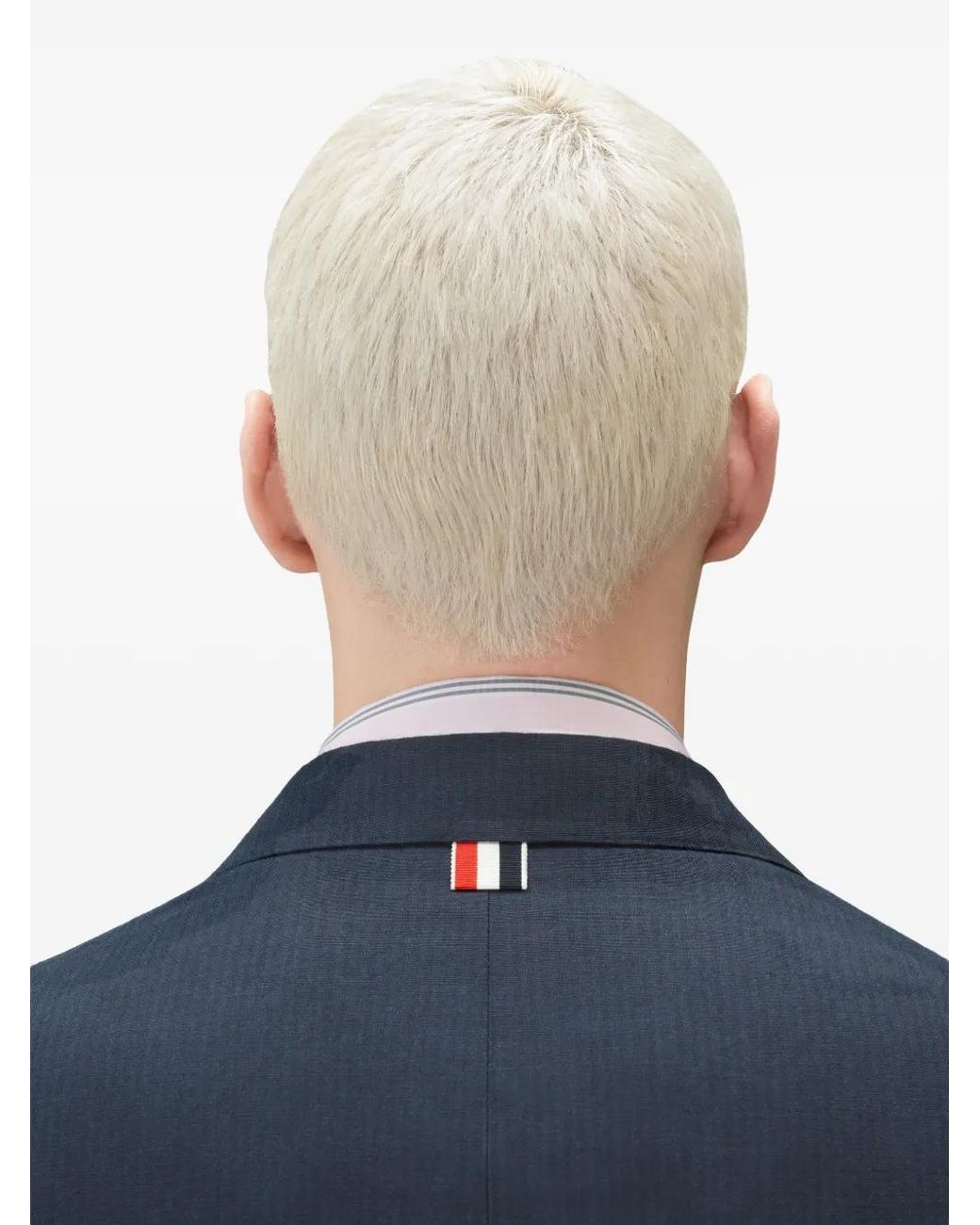 Thom Browne Blue University Stripe Unconstructed Sportcoat for men