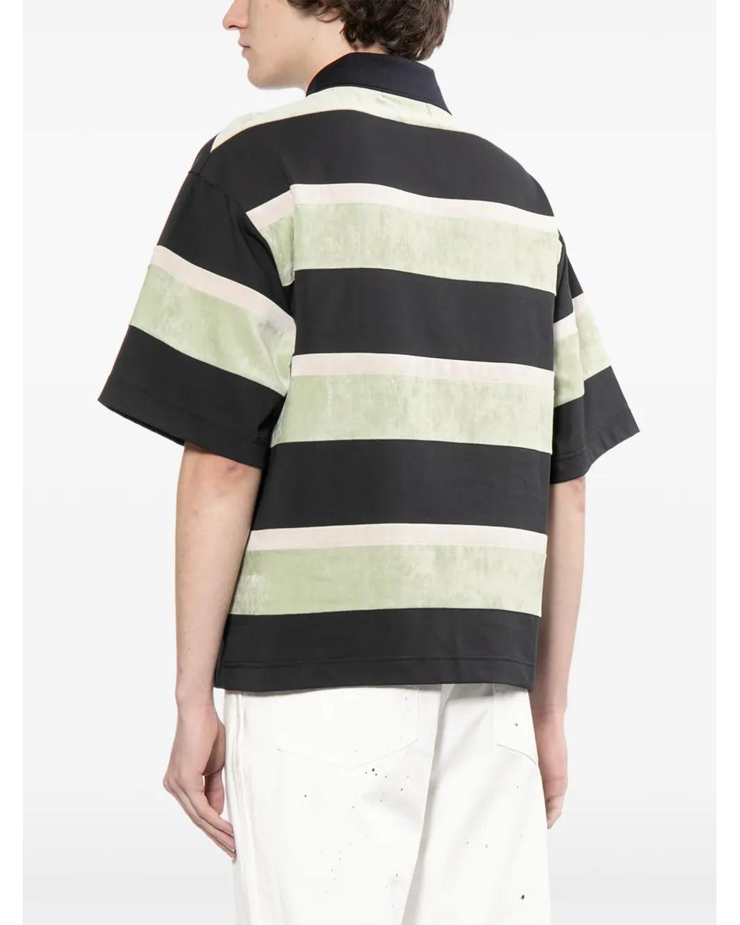 Toga Virilis Black Velvet Border Top for men