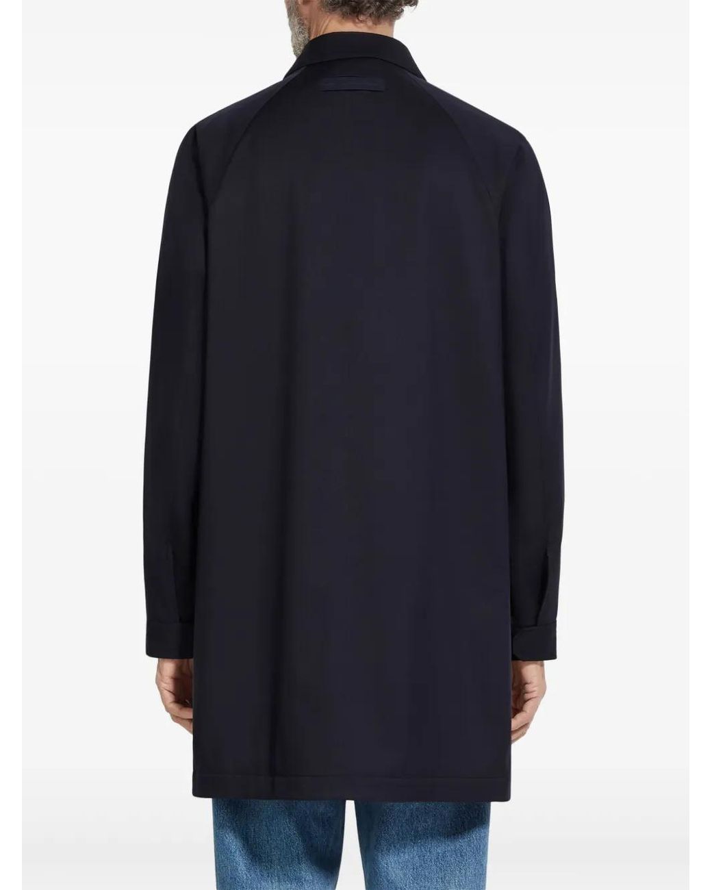Zegna Blue Motorin 300Cc Raincoat for men