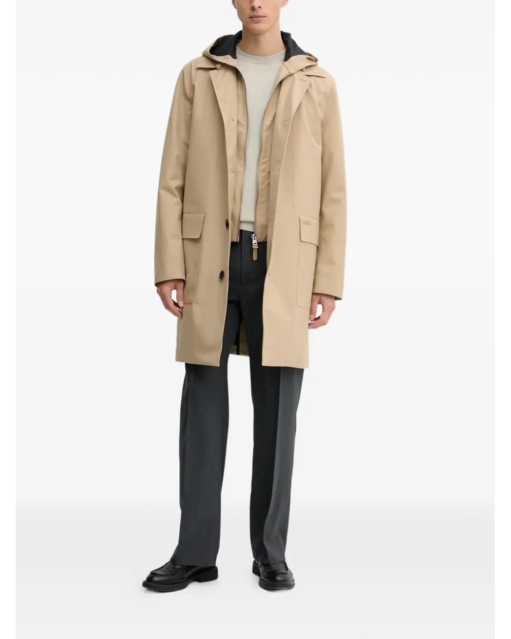 Mackage Natural Mathias Hooded Buttoned Coat for men