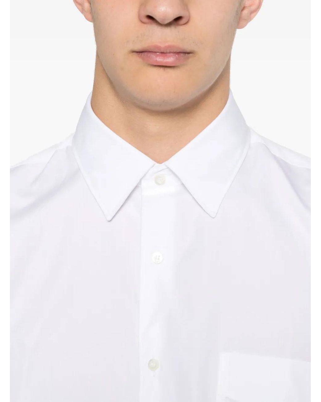 Aspesi White Poplin Cotton Shirt for men