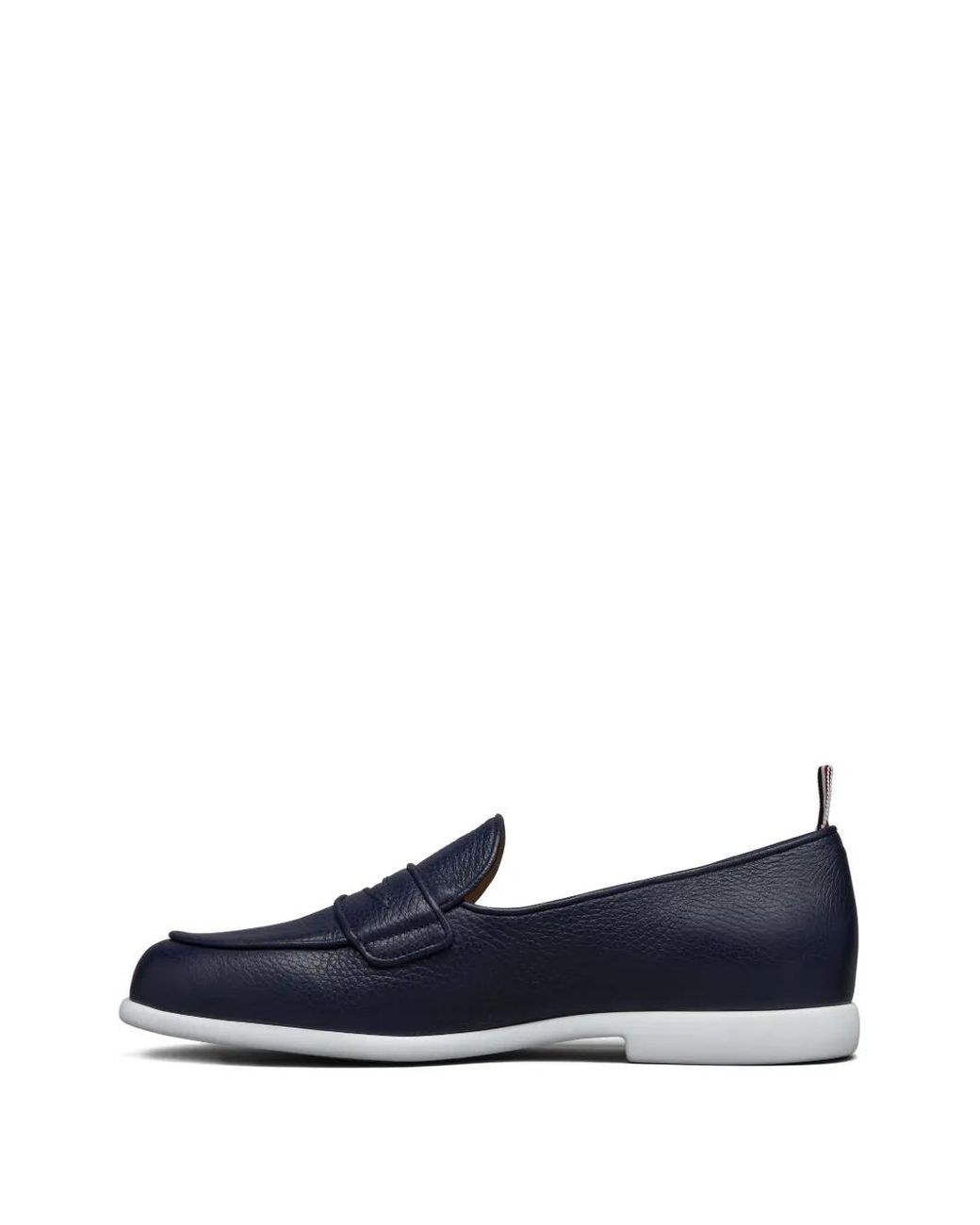 Thom Browne Blue Leather Loafers for men