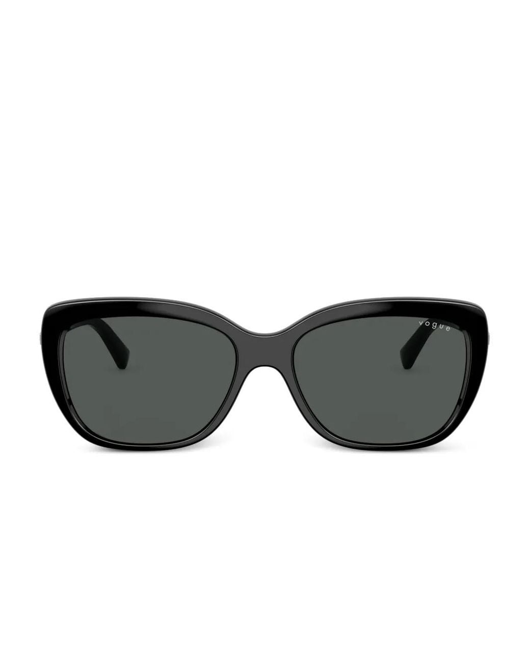 Vogue Eyewear Black Embellished Square Sunglasses