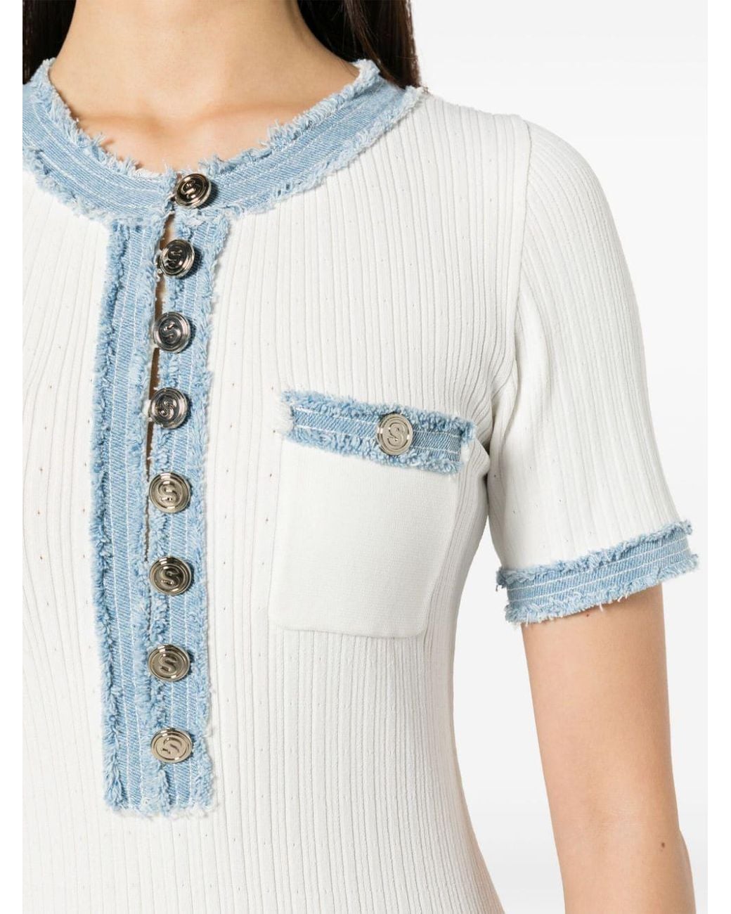sandro white dress Eyelet Dress: tipped tie at the back completes the darling look. Sandro Women's Fancy knit dress