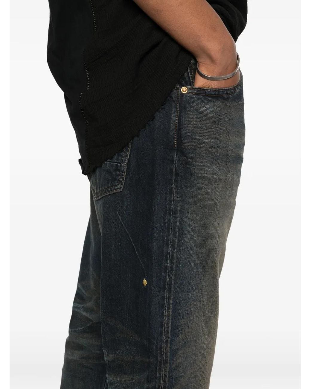 Mastercraft Union Black Edo Straight Jeans for men