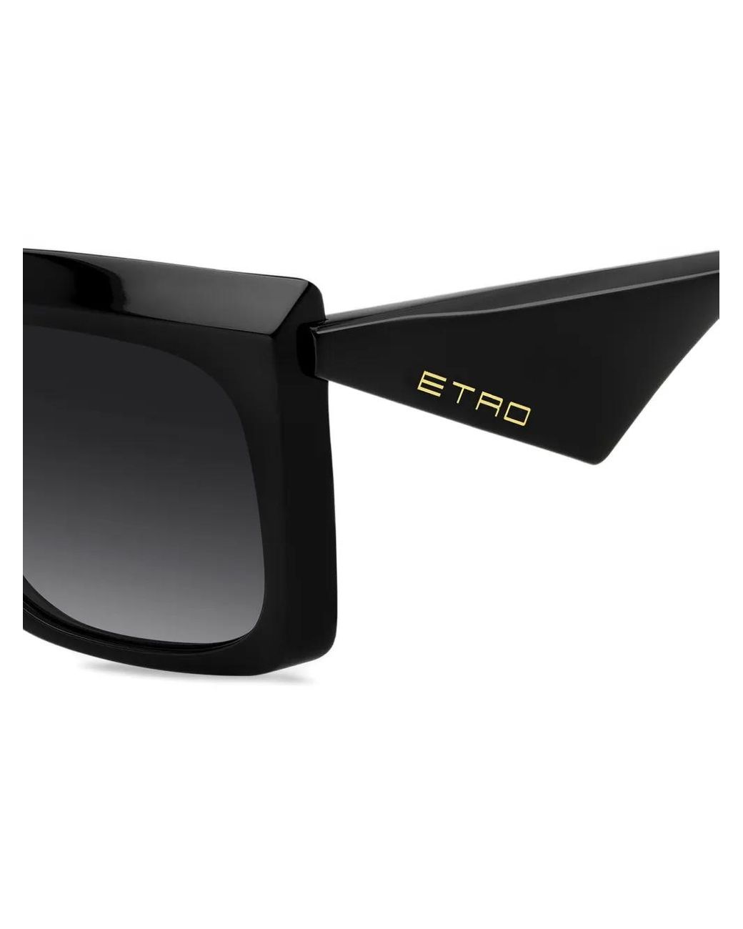 Etro Black Angular-Frame Sunglasses