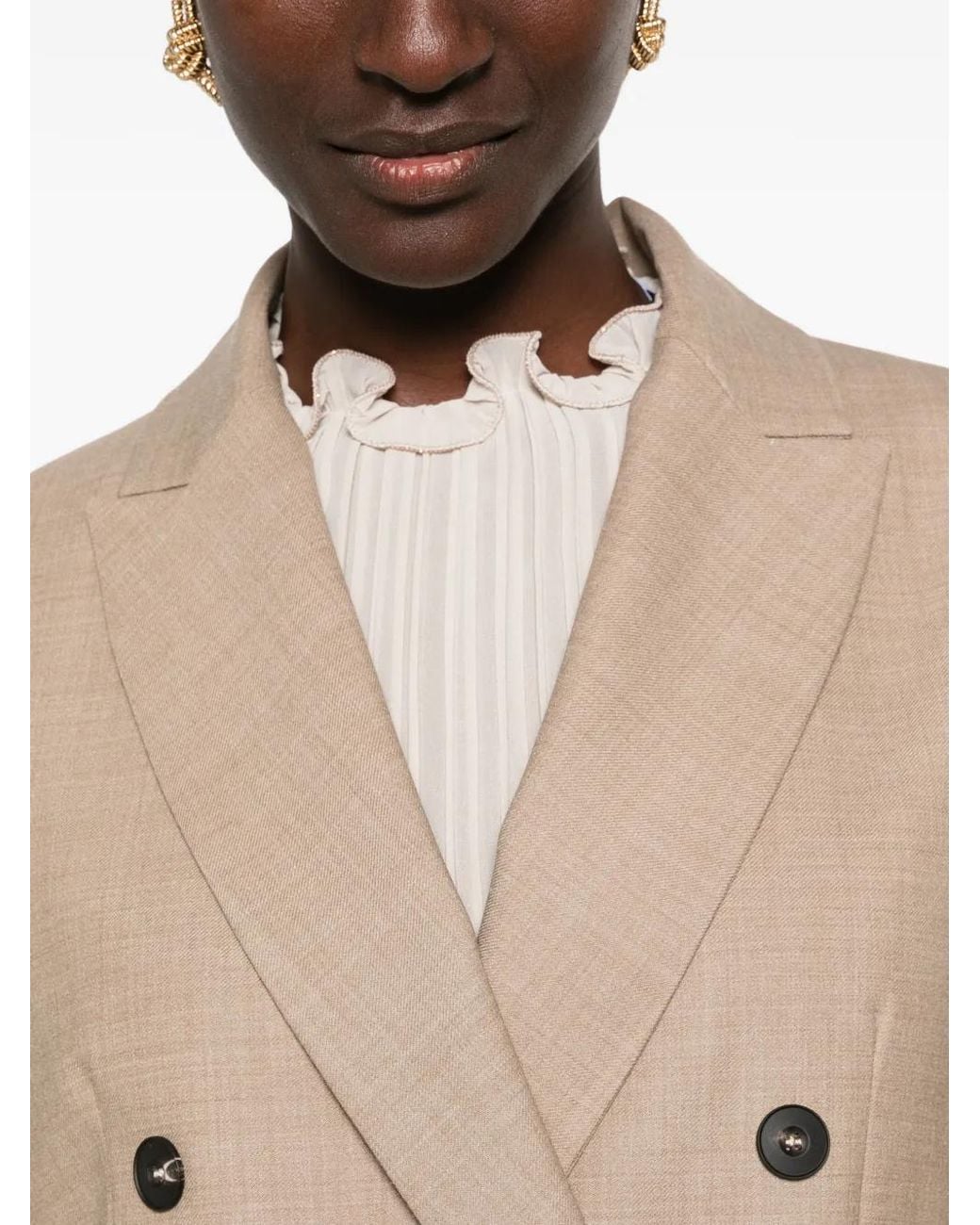 Antonelli Natural Double-Breasted Blazer