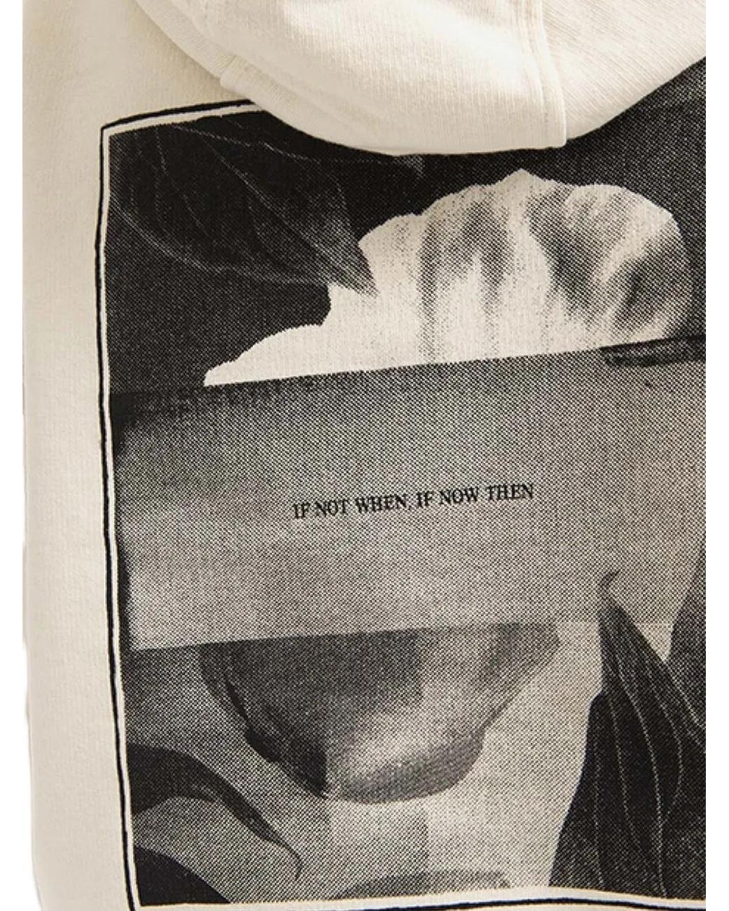 Tom Wood White Logo-Print Hoodie