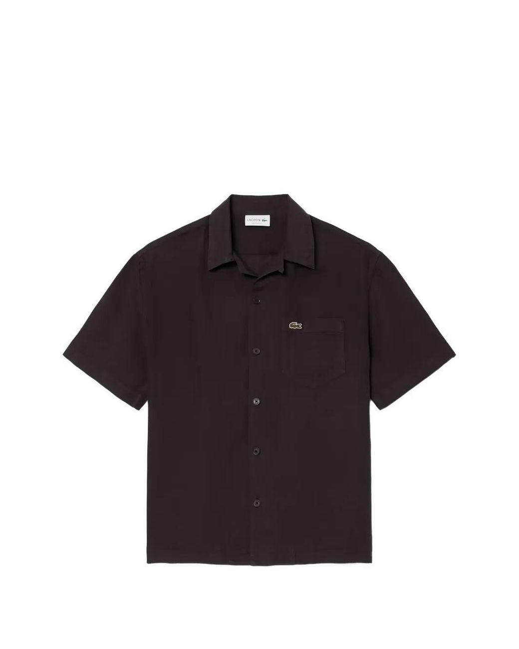 Lacoste Blue Relaxed Fit Linen Shirt for men