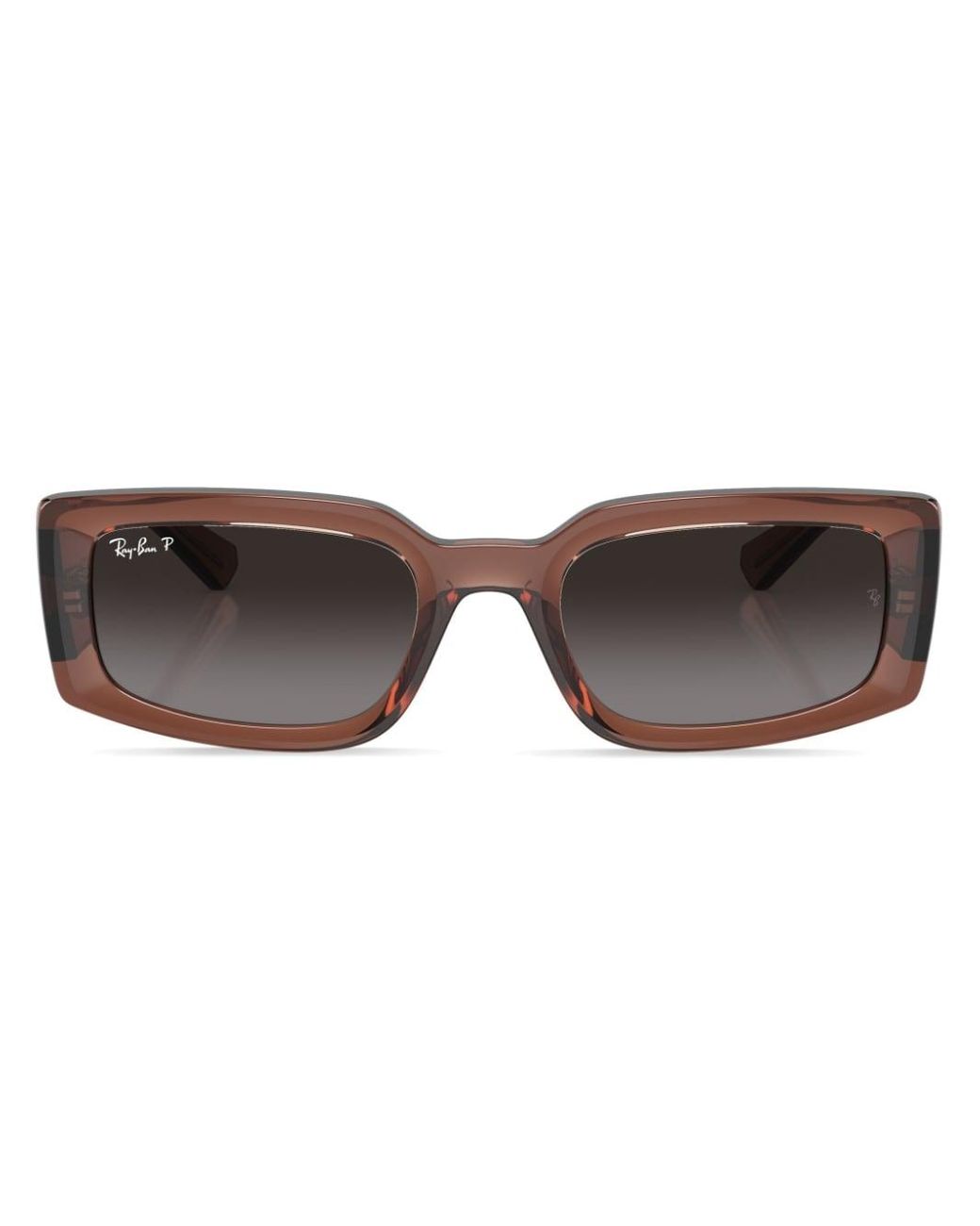Ray-Ban Kiliane Bio-based Rectangle-frame Sunglasses in Brown | Lyst