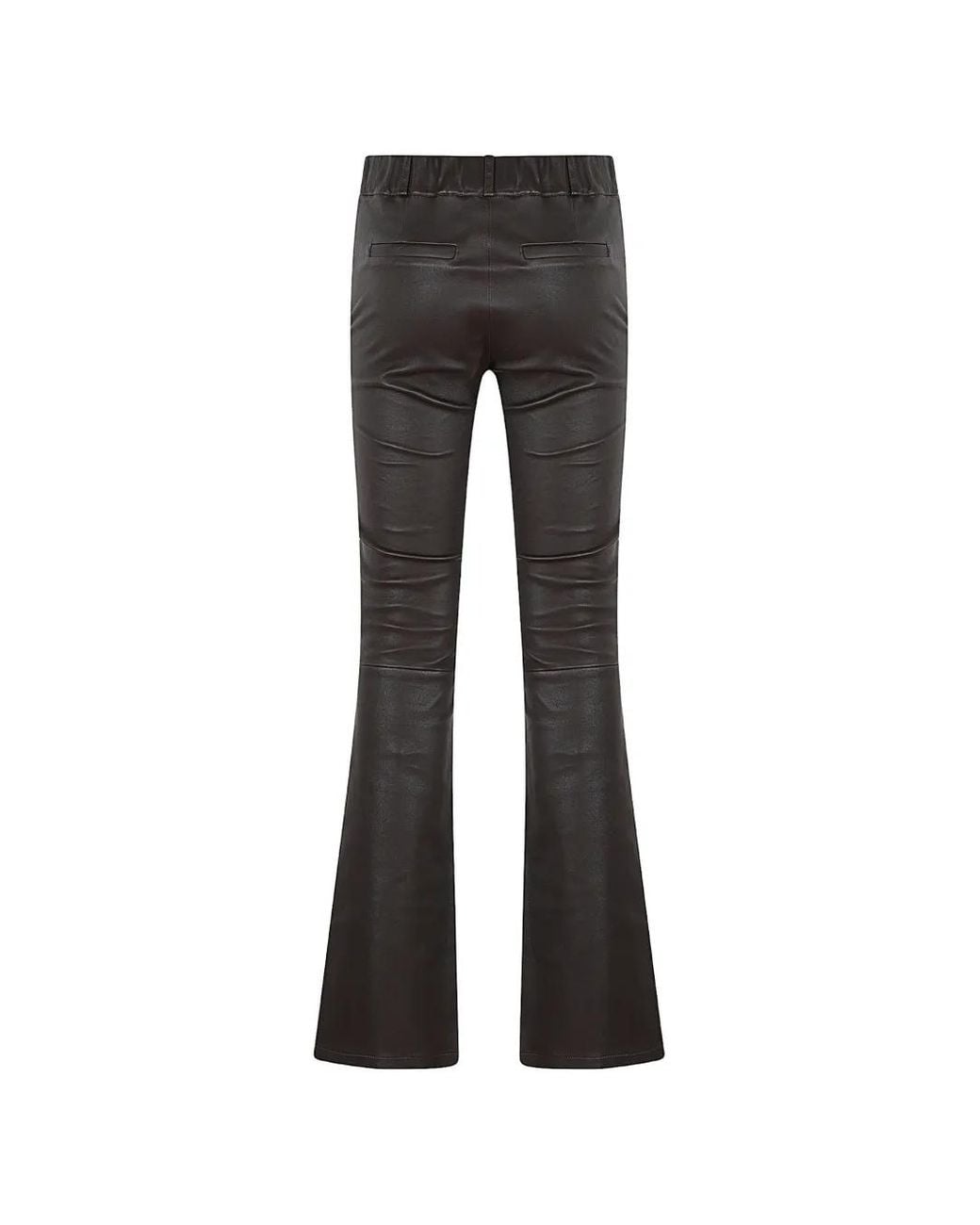 Arma Gray Lucia Flared Leather Trousers